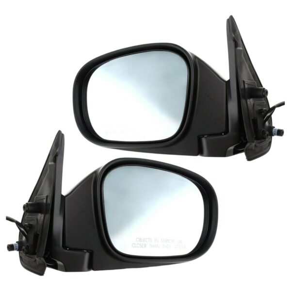 New Set Of 2 Fits INFINITI QX4 01-03 LH & RH Side Pwr Mirror Manual Folding Htd