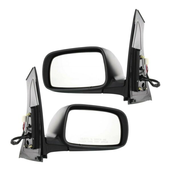 New Set Of 2 Fits TOYOTA PRIUS 04-09 LH & RH Side Pwr Mirror Manual Folding Htd