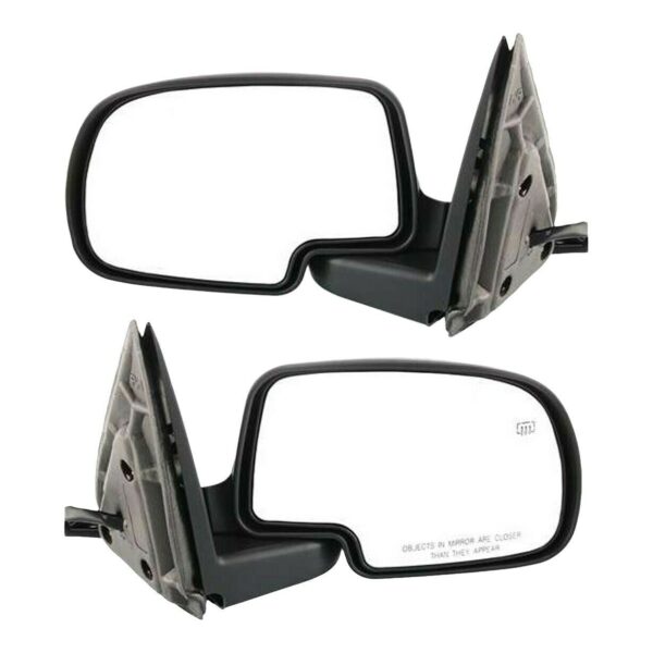 New Set Of 2 Fits GMC SIERRA 03-07 LH & RH Side Power Mirror Manual Folding Htd