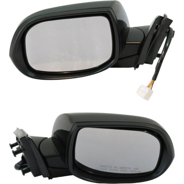 New Set Of 2 Fits ACURA TSX 09-14 LH & RH Side Pwr Mirror Manual Folding Heated