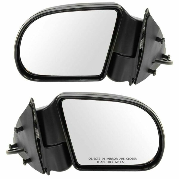 New Set Of 2 Fits GMC SONOMA 94-04 L & R Side Pwr Mirror Non-Folding Non-Heated