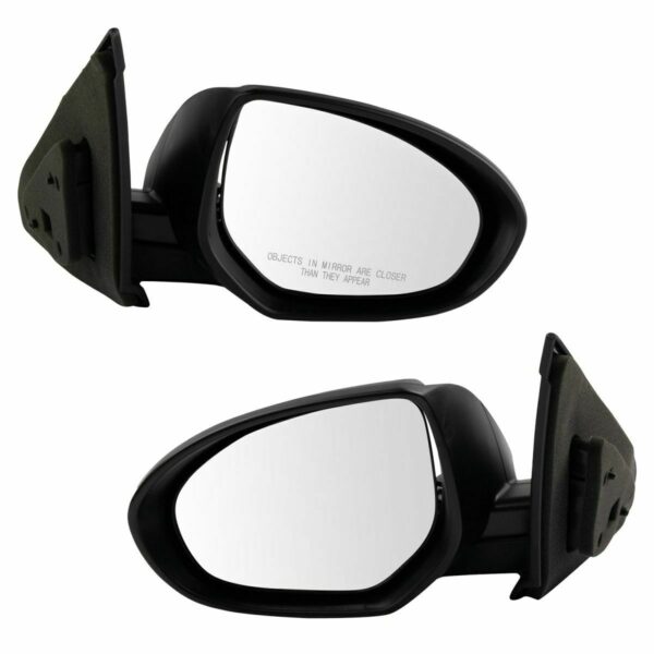 New Set Of 2 Fits MAZDA 3 10-13 LH & RH Side Power Mirror Manual Folding N/Htd
