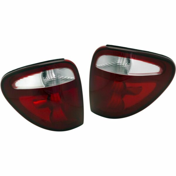 New Set Of 2 Fits DODGE CARAVAN 2001-2003 Tail Lamp LH & RH Side Lens & Housing