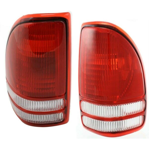 New Set Of 2 Fits DODGE DAKOTA 97-04 Tail Lamp Left & Right Side Lens & Housing