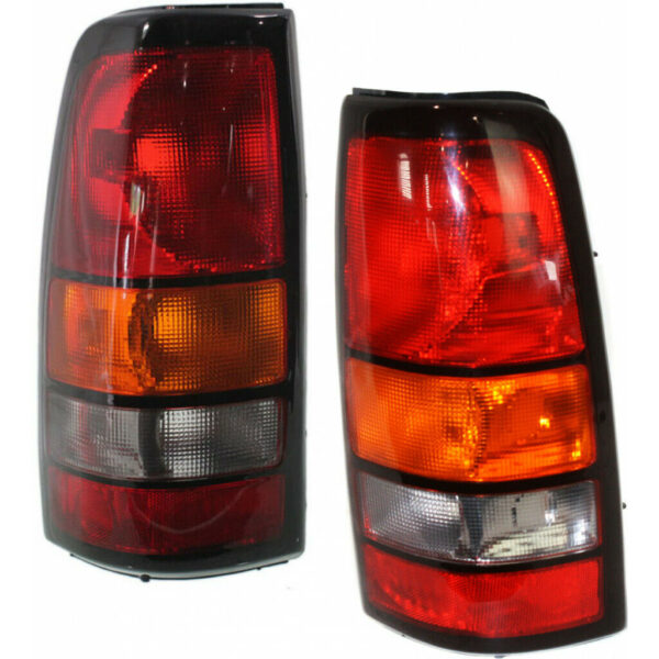 New Set Of 2 Fits GMC SIERRA 2004-2006 Tail Lamp LH & RH Side Lens and Housing