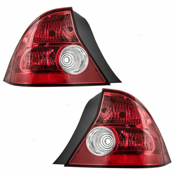 New Set Of 2 Fits HONDA CIVIC 04-05 Tail Lamp Left & Right Side Lens & Housing