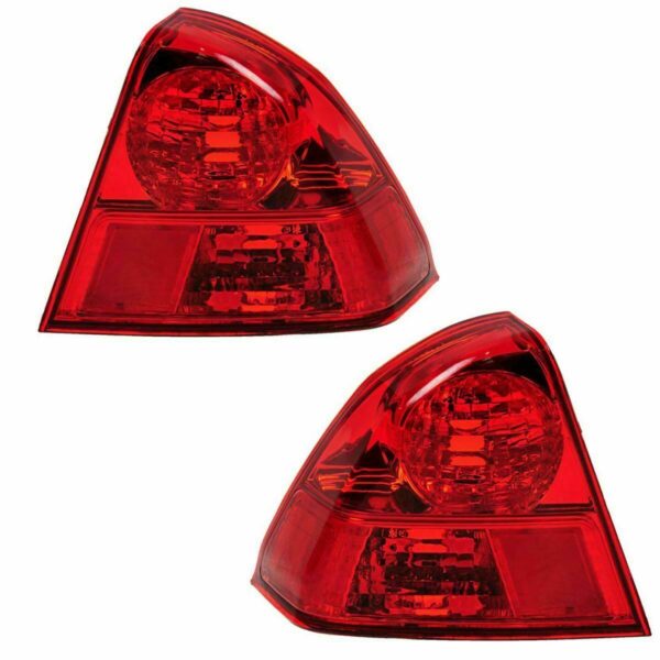 New Set Of 2 Fits HONDA CIVIC 03-05 Tail Lamp Left & Right Side Outer Assembly