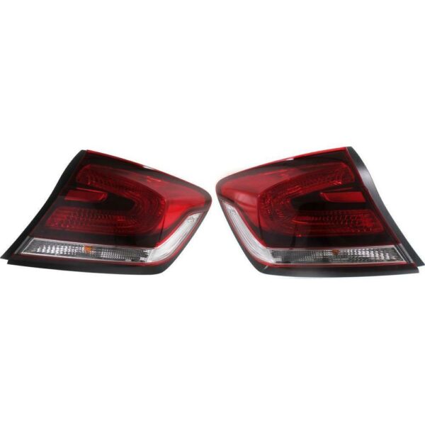 New Set Of 2 Fits HONDA CIVIC 13-15 Tail Lamp Left & Right Side Outer Assembly