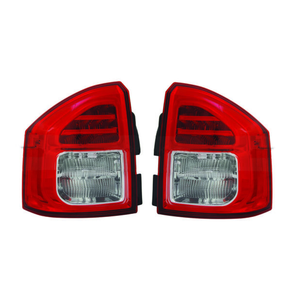 New Set Of 2 Fits JEEP COMPASS 11-13 Tail Lamp Driver & Passenger Side Assembly