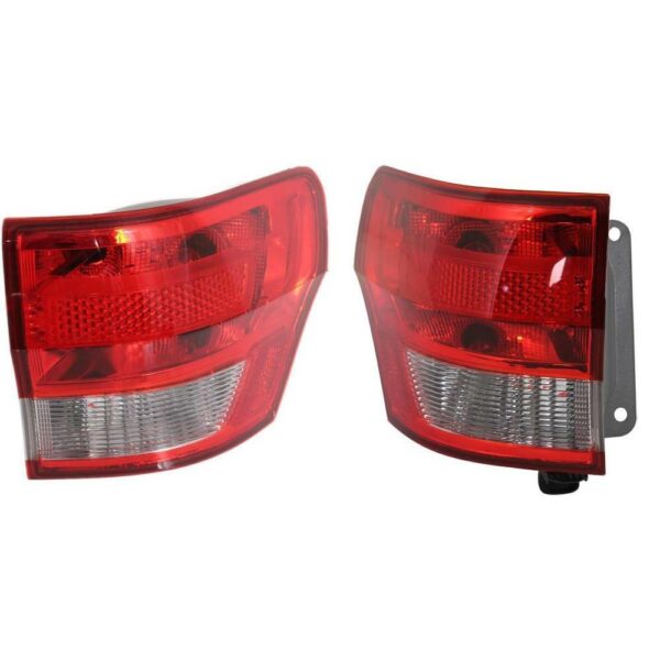 New Set Of 2 Fits JEEP GRAND CHEROKEE 2011-13 Tail Lamp LH & RH Side Outer Assy