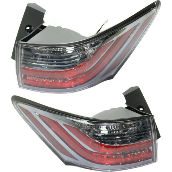 New Set Of 2 Fits LEXUS CT200H 11-13 Tail Lamp LH & RH Side Outer Lens & Housing