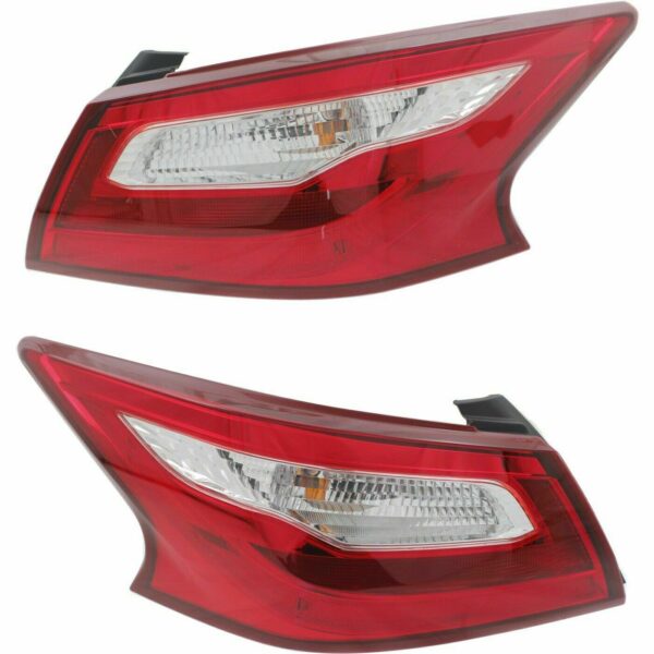 New Set Of 2 Fits NISSAN ALTIMA 2016-17 Tail Lamp Left & Right Side Outer Assy