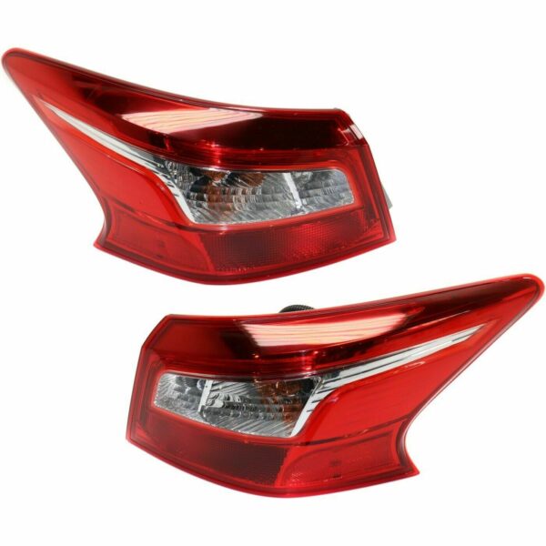 New Set Of 2 Fits NISSAN SENTRA 2016-19 Tail Lamp LH And RH Side Outer Assembly