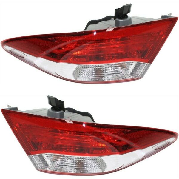 New Set Of 2 Fits TOYOTA CAMRY 12-14 Tail Lamp LH & RH Side Outer Assembly CAPA