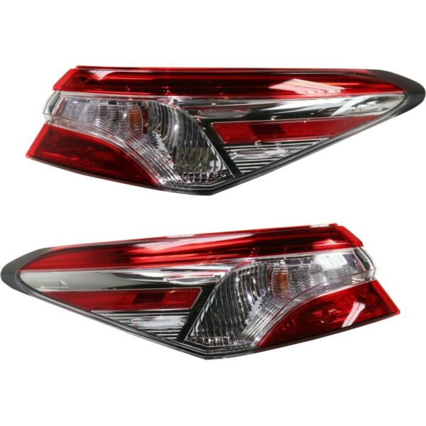 New Set Of 2 Fits TOYOTA CAMRY 2018-2020 Tail Lamp LH & RH Side Outer Assy CAPA