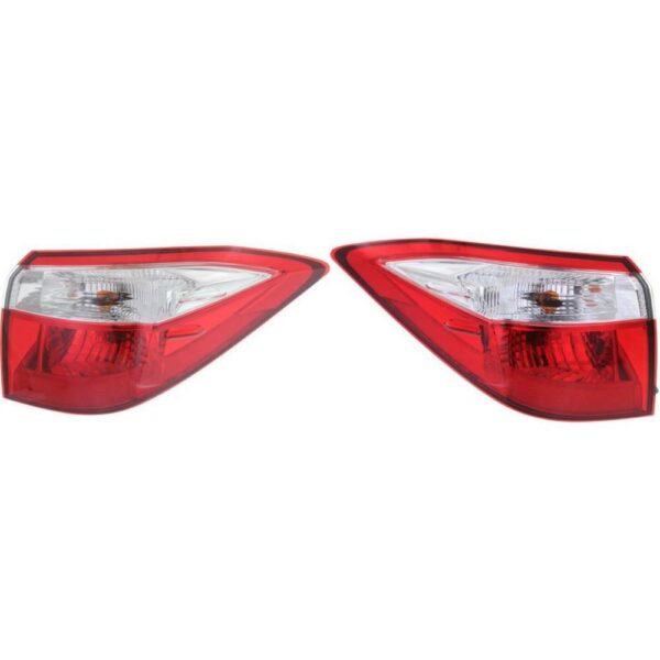 New Set Of 2 Fits TOYOTA COROLLA 2014-16 Tail Lamp Left And Right Side Assembly