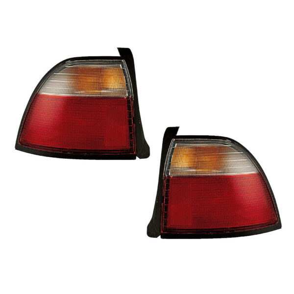 New Set Of 2 Fits HONDA ACCORD 96-97 Tail Lamp LH & RH Side Outer Lens & Housing