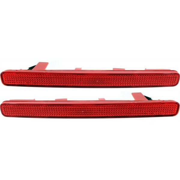 New Set Of 2 Fits ACURA TSX 09-14 Rear Driver & Passenger Side Bumper Reflector