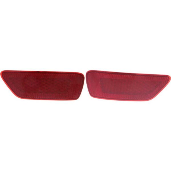 New Set Of 2 Fits JEEP COMPASS 2011-17 Rear Left & Right Side Bumper Reflector