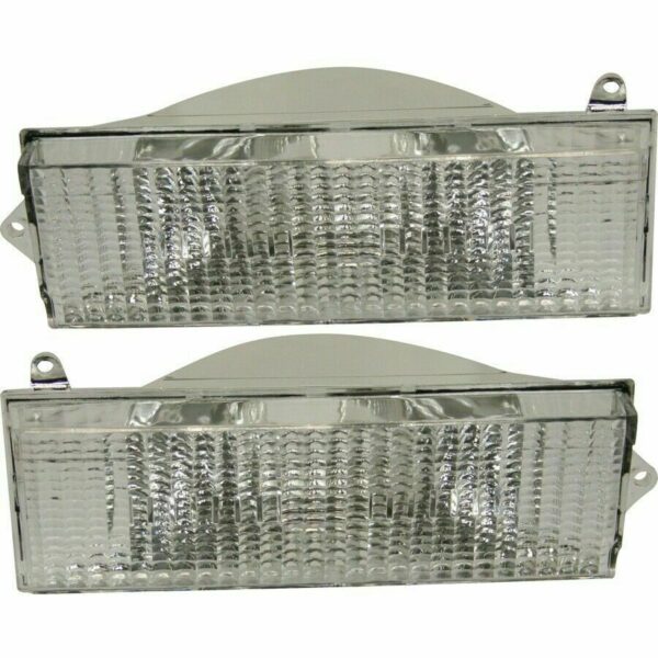 New Set Of 2 Fits JEEP CHEROKEE 1984-96 LH & RH Side Signal Lamp Lens & Housing