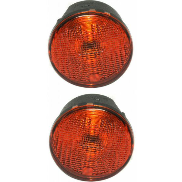 New Set Of 2 Fits JEEP WRANGLER (JK) 07-13 L & R Side Signal Lamp Lens & Housing