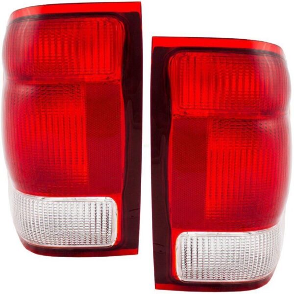 New Set Of 2 Fits FORD RANGER 2000-2000 Tail Lamp LH & RH Side Lens and Housing