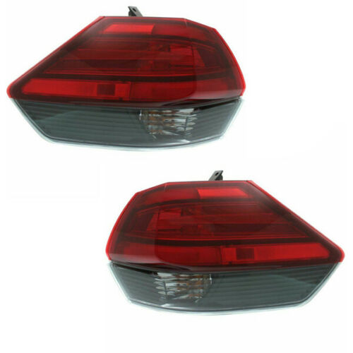 New Set Of 2 Fits NISSAN ROGUE 2017-17 Tail Lamp LH And RH Side Outer Assembly