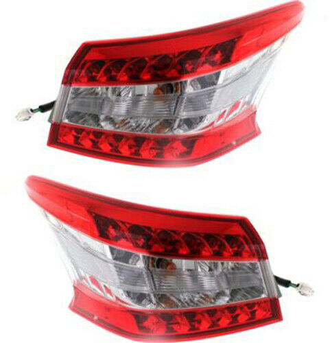 New Set Of 2 Fits NISSAN SENTRA 2013-15 Tail Lamp LH And RH Side Outer Assembly