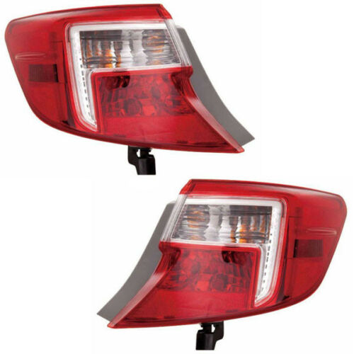 New Set Of 2 Fits TOYOTA CAMRY 12-14 Tail Lamp LH & RH Side Outer Assembly CAPA