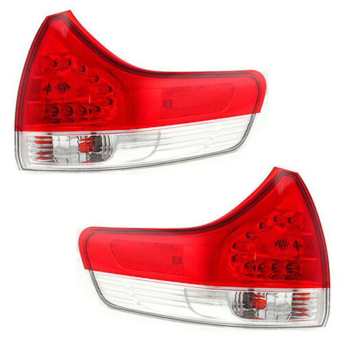 New Set Of 2 Fits TOYOTA SIENNA 2011-14 Tail Lamp LH & RH Side Outer Assy CAPA