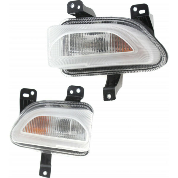 New Set Of 2 Fits JEEP RENEGADE 2015-18 LH & RH Side Signal Lamp Lens & Housing