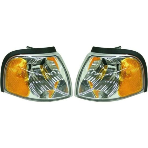 New Set Of 2 Fits MAZDA PICKUP 01-10 L & R Side Park Signal Lamp Lens & Housing