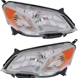 New Set Of 2 Fits NISSAN NV200 2013-2021 Front Left & Right Side Halogen Headlight Assembly NI2503225, NI2502225 260103LM0A, 260603LM0A