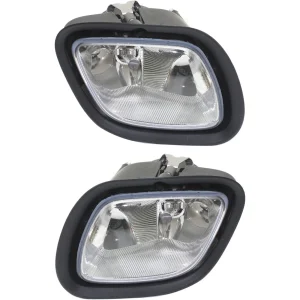 New Set Of 2 Fits For FREIGHTLINER CASCADIA 2008-2012 Front Right & Left Side Fog Light Assembly FL2592102, FL2593102